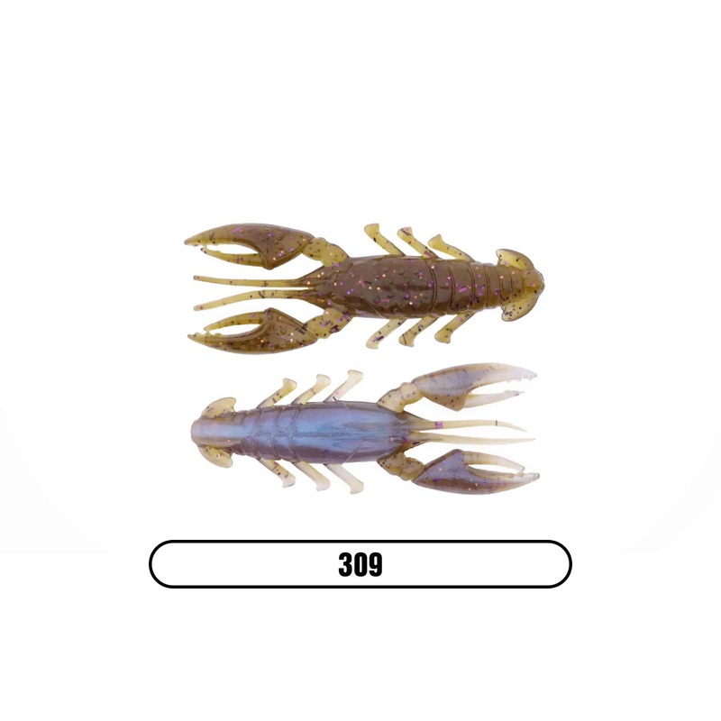X ZONE SCENTED STEALTH CRAW|309|Green Pumpkin Black Flake|Green Pumpkin Blue Flake|Tilapia|Grass Craw|Big Limit|Black Blue Flake|Black Blue/Green Pumpkin Laminate
