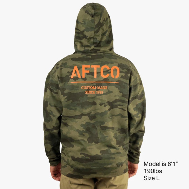 AFTCO RADAR CAMO PULLOVER HOODIE