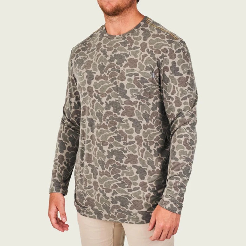 MARSH WEAR BUXTON HAGOOD LS|Green Mallard Camo|Dark Green Mallard Camo|Medium|Large|Extra Large|XX Large