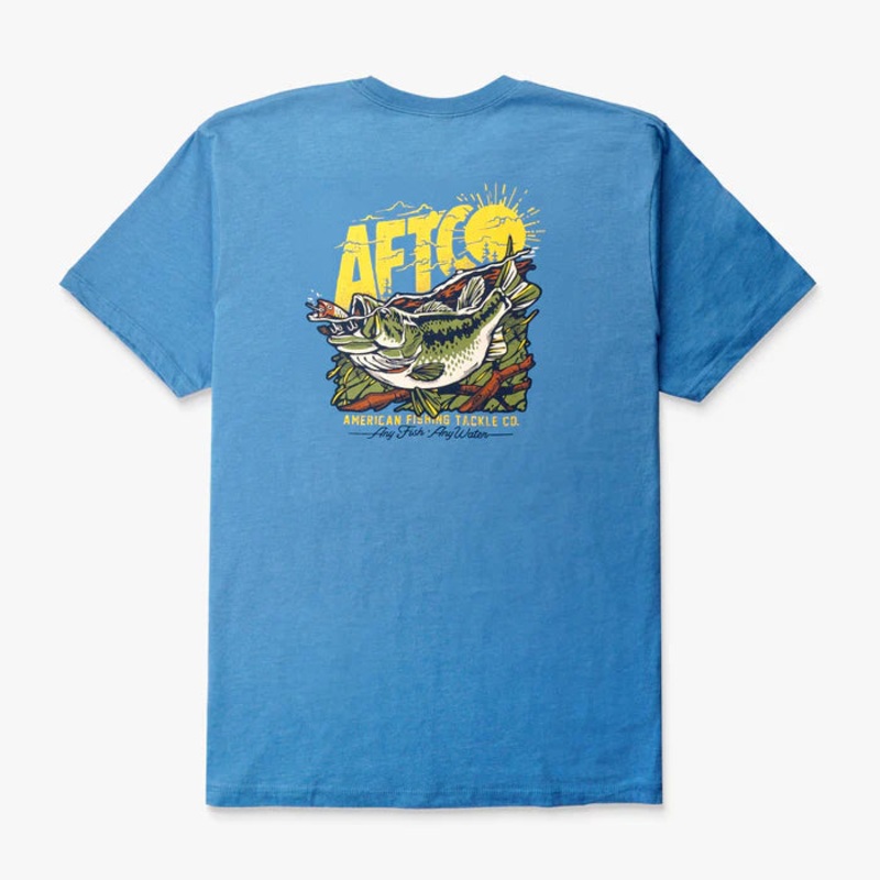 AFTCO SHELTER T-SHIRT|Azure Heather|M|L|XL|2XL|3XL