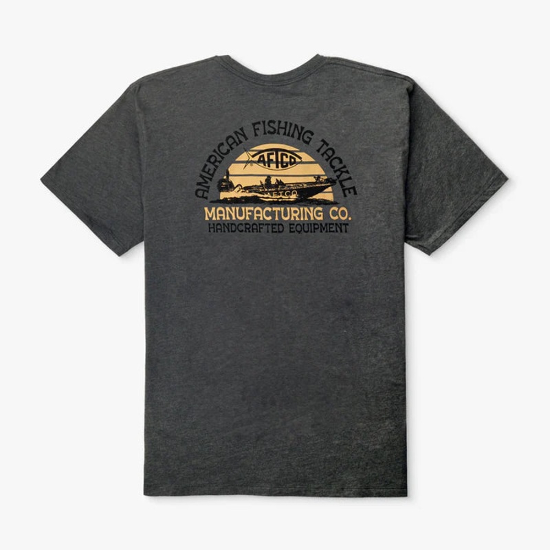 AFTCO SKIPPING T-SHIRT|Charcoal Heather|M|L|XL|2XL|3XL