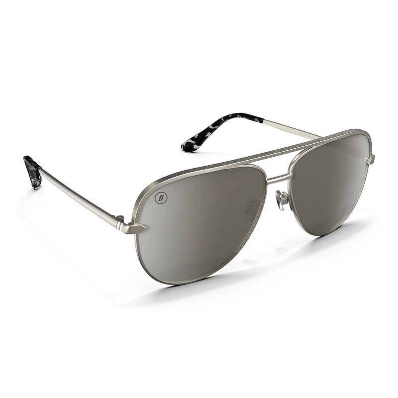 BLENDERS SHADOW MATTE SILVER SUNGLASSES