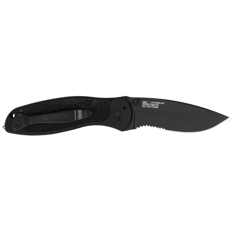 KERSHAW BLUR – BLACK SERRATED GLASS BREAKER KNIFE