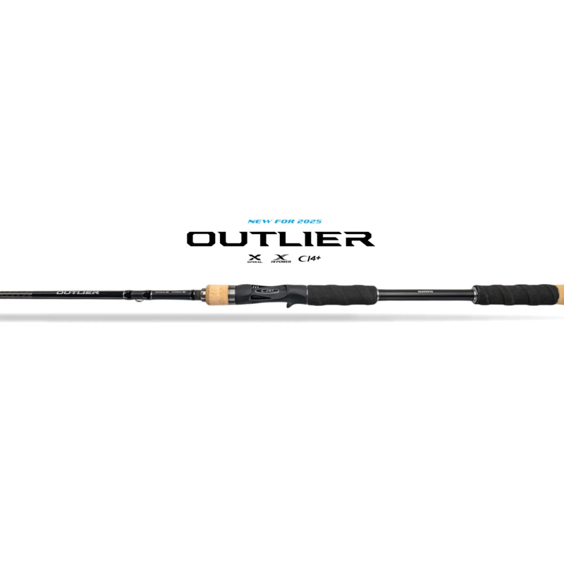 SHIMANO OUTLIER CASTING RODS|7’9″ Medium Heavy+/Mod Fast|7’10” Heavy+/Moderate|7’11” Heavy/Fast|8’0″ Extra Heavy/Moderate|8’0″ XX Heavy/Mod Fast