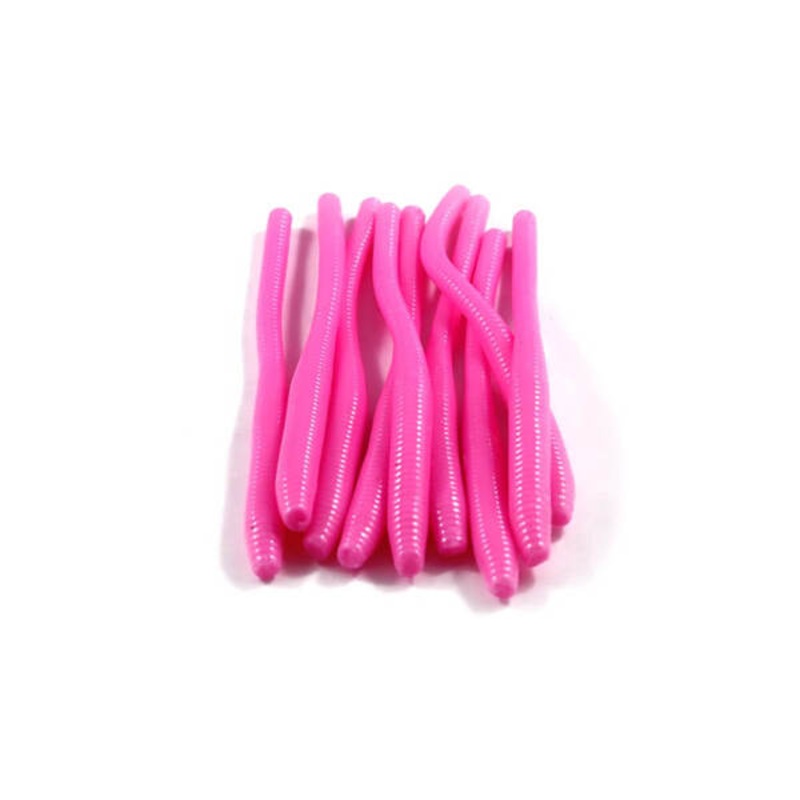 Cleardrift 3 Trout Worm|ALOUTTE PEARL|BLACK|BUBBLE GUM|PINK PEARL|DIRTY BUBBLE GUM|HOT ORANGE|HOT PINK|WHITE|BRIGHT CHARTREUSE|CANDY APPLE|NIGHTCRAWLER|HOT PINK PEARL|ORANGE PEARL|EARTHWORM