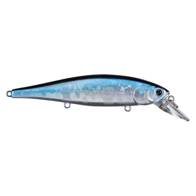 Pointer 100 H3|AURORA BLACK|BE GILL|BONE PRO BLUE|PEARL THREADFIN SHAD|4″ 5/8OZ|4-5FT