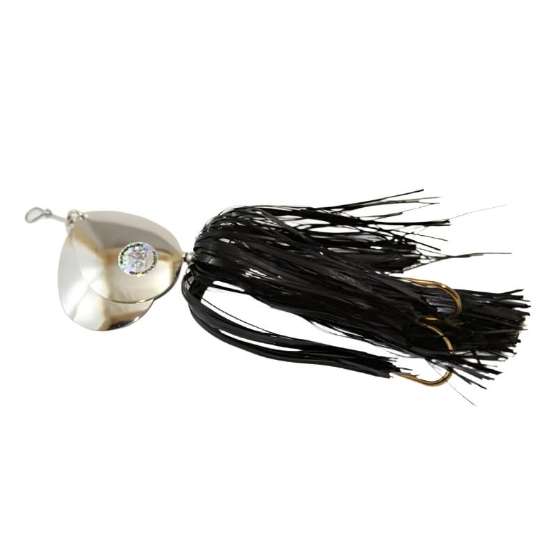 Musky Mayhem Double Showgirl|ATOMIC CLOWN|BLACK CHARTREUSE|BLACK/NICKEL|BLACK/ORANGE|BLACKFIRE|BLUE SILVER/NICKEL|BROWN ORANGE FLASHABOU|CANDY CORN|COPPER RAINBOW|EASTER EGG|GOLD ORANGE/GOLD|PERCHZILLA|PURPLE CISCO|SKUNK|WICKED WITCH