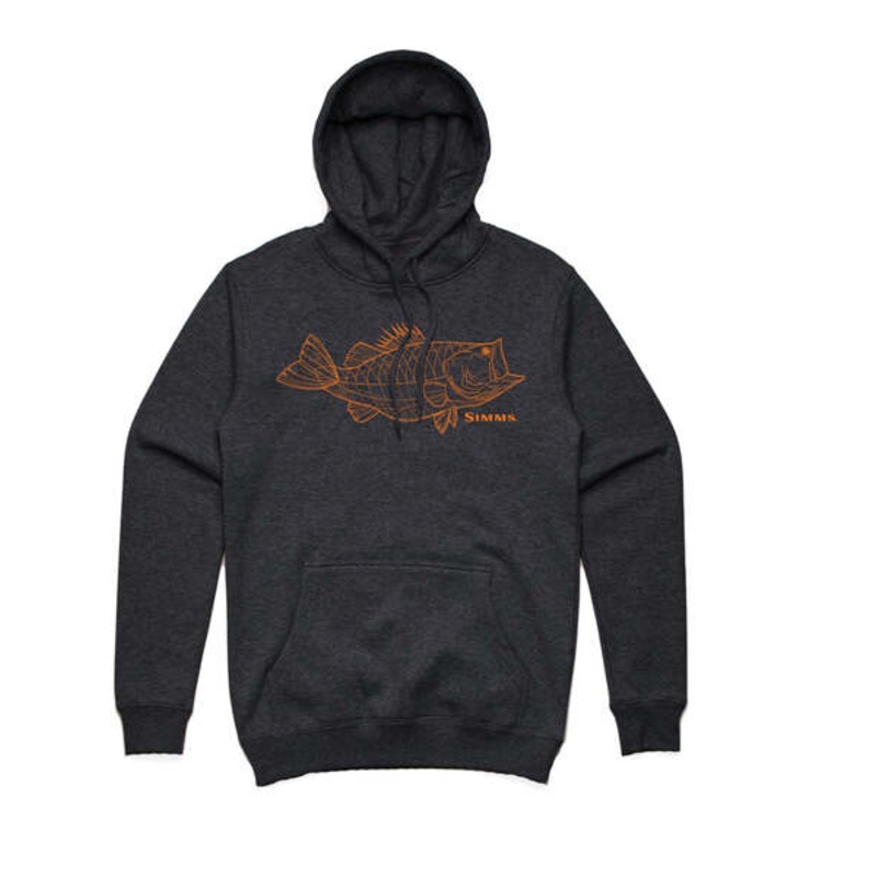 Bass Line Hoody|CHARCOAL HEATHER|MEDIUM|LARGE|EXTRA LARGE|XX LARGE
