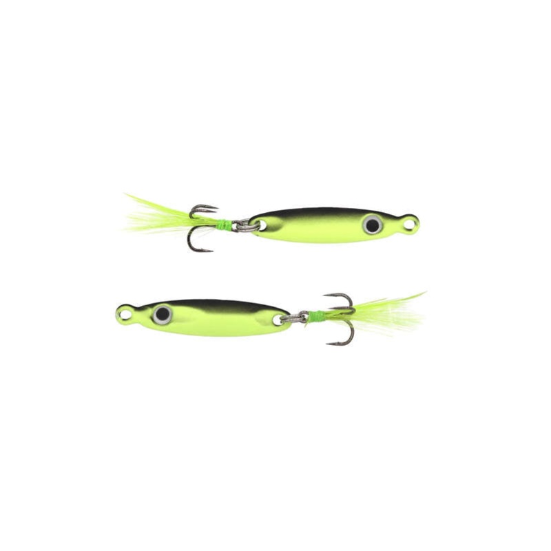 EuroTackle T-Flasher|ALBIGLOW (GLOW)|BLACK HI-VIZ (GLOW)|BLUE CHROME (UV)|FIRE TIGER|PURPLE JOKER (UV)|YELLOW PERCH|WONDERBREAD (GLOW)|5/8oz|1/4oz