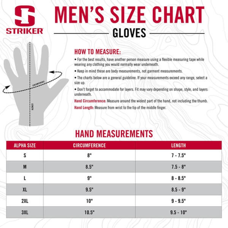 Striker Ice Trekker Glove|M|L|XL|XXL