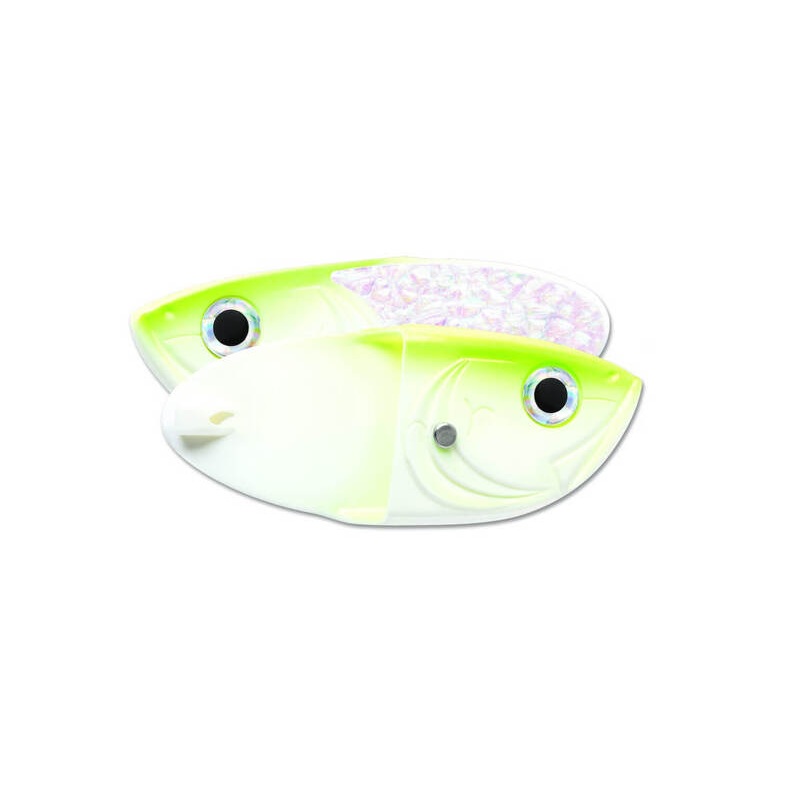 Cut Bait Head|CHARTREUSE|CHROME BLUE|UV GLOW LUCKY CHARM