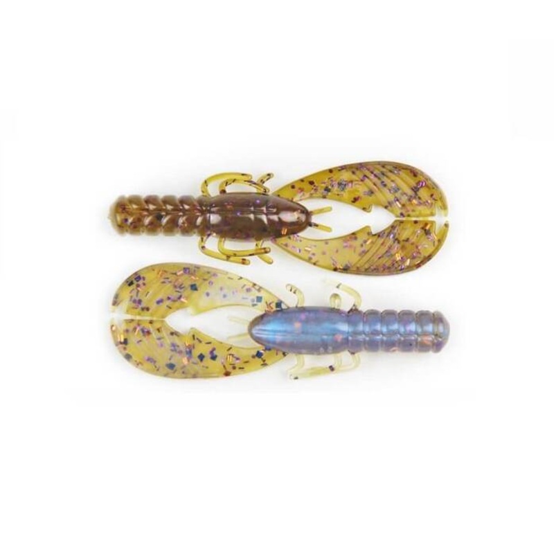 X Zone Muscle Back Craw 4|309|Bama Craw|Black Blue Flake|Black Blue Laminate|Blue Sapphire|Border Craw|Houdini|June Bug|Okeechobee Craw|Perch|Purple Shadow|Summer Craw|Watermelon Candy|Watermelon Red Flake