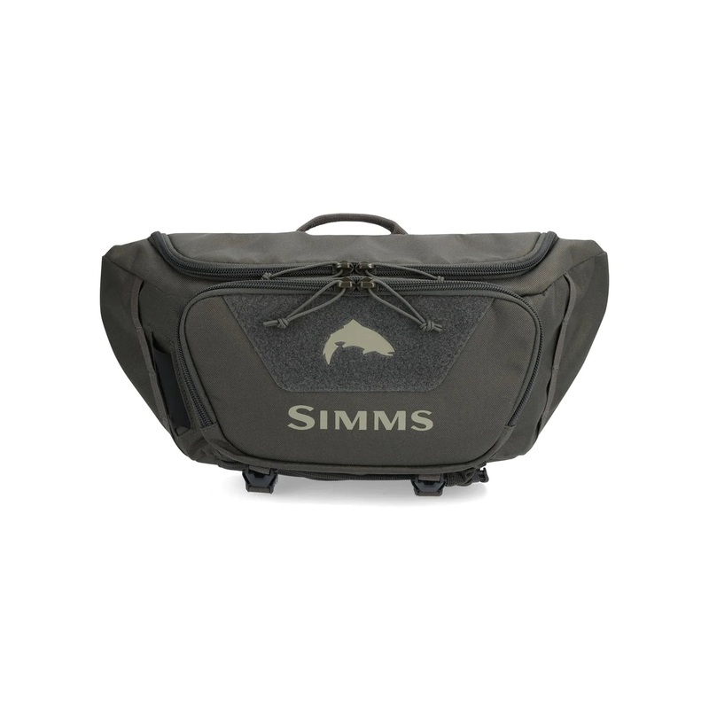 Simms Tributary Hip Pack|Basalt|Tan|Woodland Camo