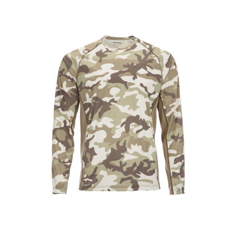 Solarflex LS Crewneck|RIPARIAN CAMO|WOODLAND CAMO SNDBAR|STERLING|LT GREEN/SAGE HTHER|NIGHTFALL HTHR STRLG|FADED DENIM|CLOUD CAMO GREY|MEDIUM|LARGE|EXTRA LARGE|XX LARGE