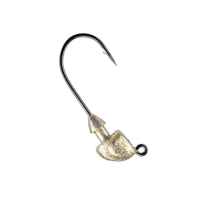 Squadron Swimbait Jig Head|1 OZ|1/2 OZ|3/4 OZ|3-4 OZ|3/8 OZ|3-8 OZ|3/16 OZ|GOLD SHINER|BLUE GLIMMER|GREEN GLIMMER|GREEN PUMPKIN|PEARL|SILVER BLING|UNPAINTED|BLUE GLIMMER / BLACK