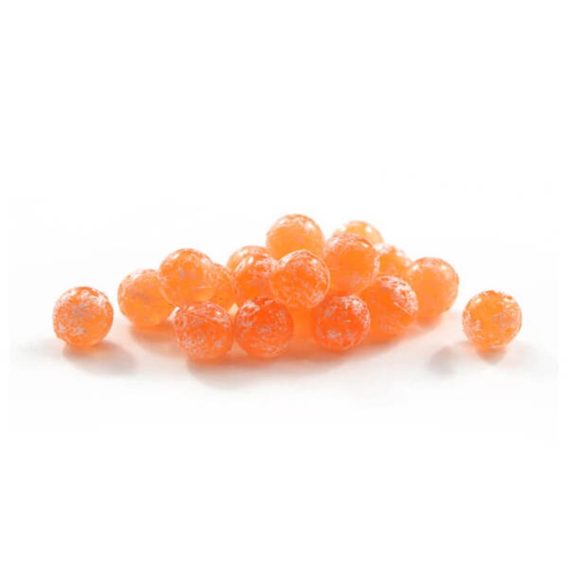 Glazed Soft Beads|10MM|LIGHT ORANGE|SHRIMP PINK|ROCKET RED