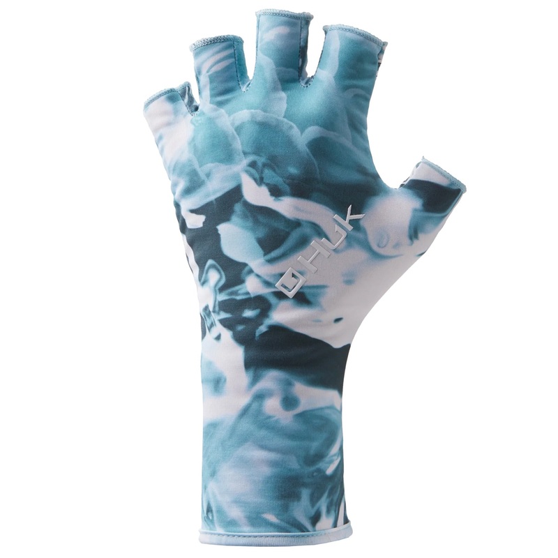 Huk Pursuit Sun Glove|OVERCAST GREY|GLACIER|CAROLINA BLUE|BEACH GLASS|ICE BOAT|SAN SAL|STORM|LARGE/ EXTRA LARGE|MEDIUM/ LARGE