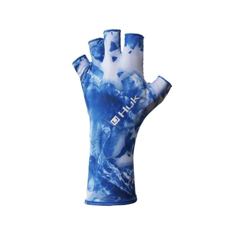 Huk Pursuit Sun Glove|OVERCAST GREY|GLACIER|CAROLINA BLUE|BEACH GLASS|ICE BOAT|SAN SAL|STORM|LARGE/ EXTRA LARGE|MEDIUM/ LARGE