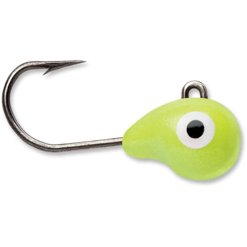 VMC Tungsten Tubby Jig|GLOW|GLOW CHARTREUSE|GLOW FIRETIGER|GLOW PARROT|GLOW PURPLEDESCENT|GREEN ORANGE GLOW|ORANGE CHART GLOW|PINK CHARTREUSE GLOW|GLOW METALLIC RED|GLOW JUICY LUCY|GLOW METALLIC RAINBOW|GLOW RED|1/16 OZ|1/32 OZ|1/64 OZ