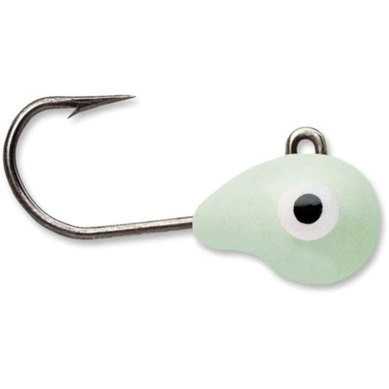 VMC Tungsten Tubby Jig|GLOW|GLOW CHARTREUSE|GLOW FIRETIGER|GLOW PARROT|GLOW PURPLEDESCENT|GREEN ORANGE GLOW|ORANGE CHART GLOW|PINK CHARTREUSE GLOW|GLOW METALLIC RED|GLOW JUICY LUCY|GLOW METALLIC RAINBOW|GLOW RED|1/16 OZ|1/32 OZ|1/64 OZ