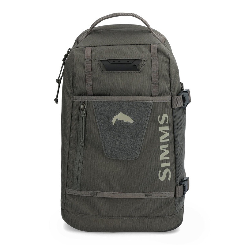 Simms Tributary Sling Pack|Basalt|Tan|Woodland Camo