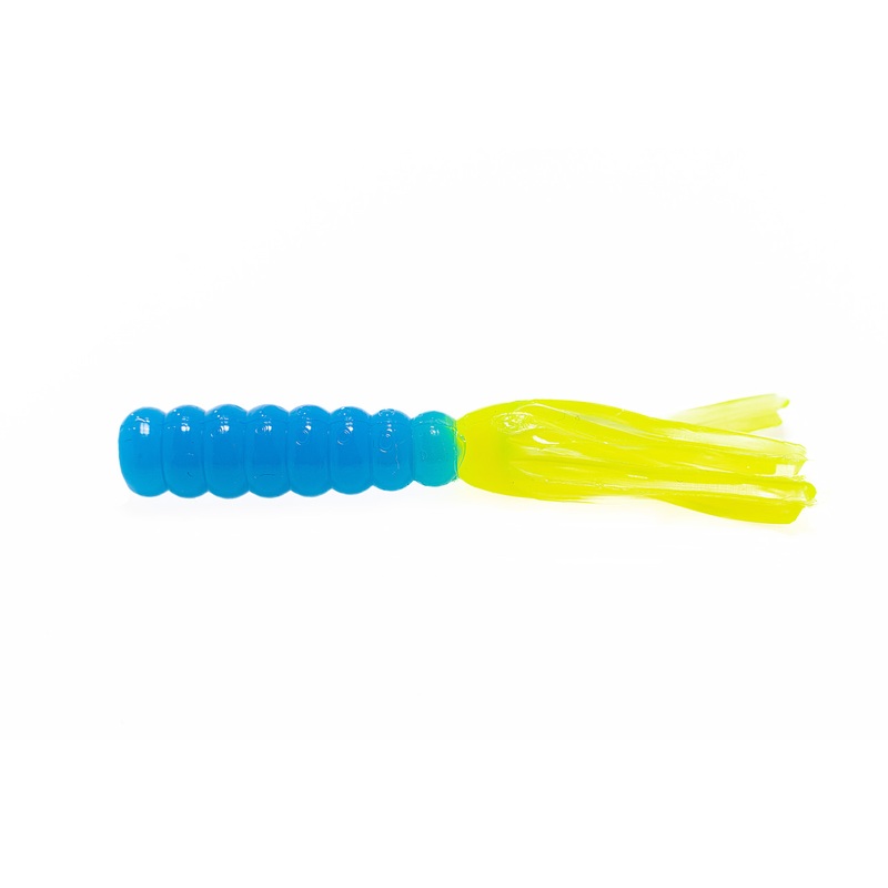 Anglers Choice Intact Grub|008 Cajun Pepper|009 Electric Chicken|018 Bionic Tiger|071 Black/Chartreuse|241 Electric Blue/Chartreuse|267 Crystal Shad|281 Hot Pink/Pearl|282 Pearl/Chartreuse