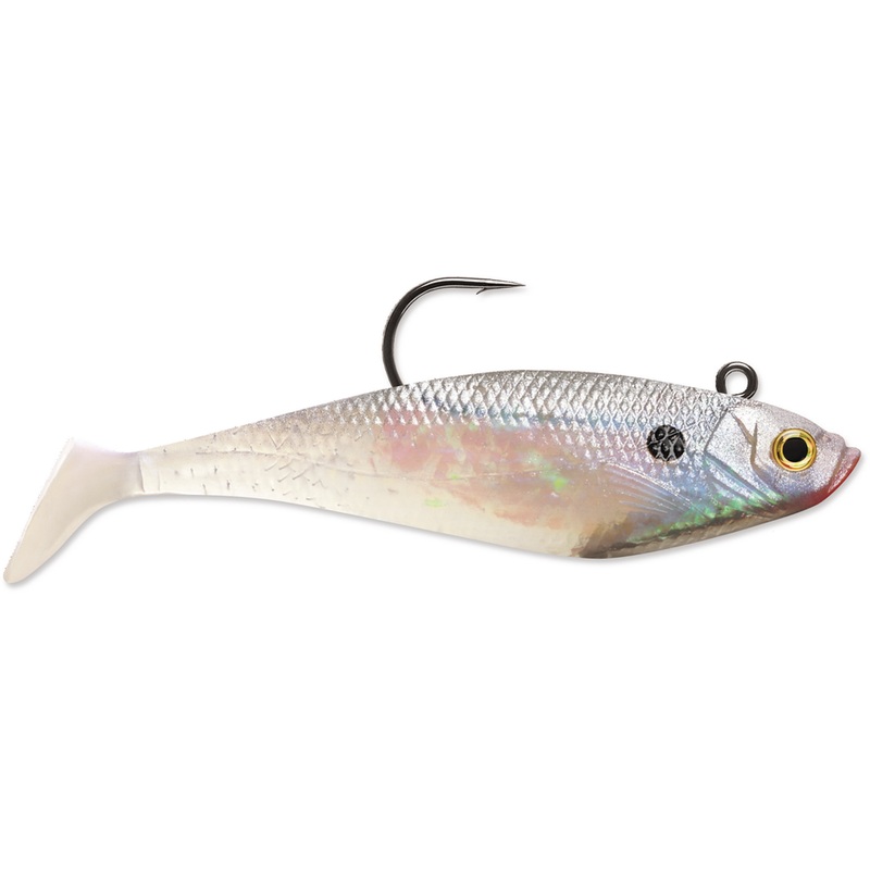 WildEye Swim Shad|4″|Bunker|Pearl|Shad
