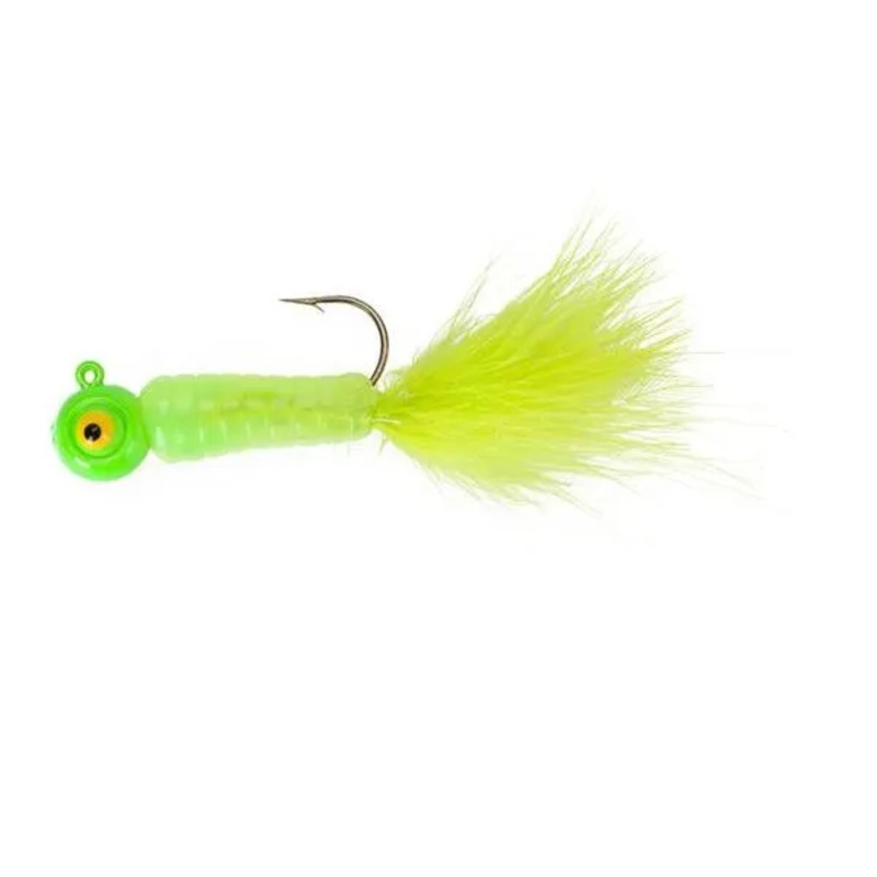 Fuzz-E Grub Jigs|1/8oz|1/4oz|Chartreuse Shad|Citrus Chub|Gold Strike|Hot Yellow|Lightning Lime|Pink White