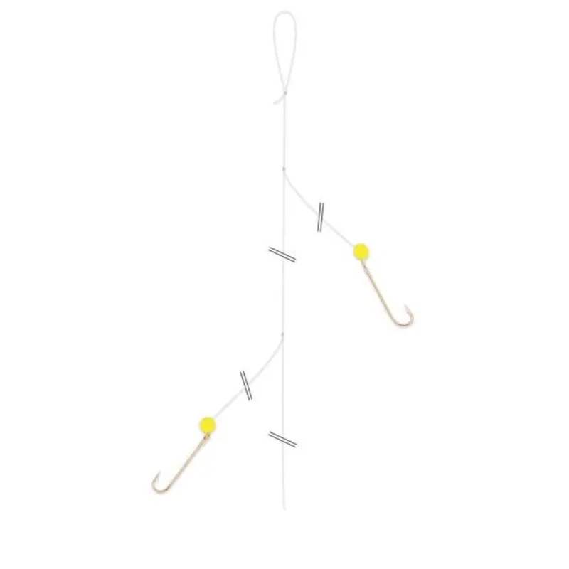 Old Guide’s Secret Perch Rig|Chartreuse|Ruby Red