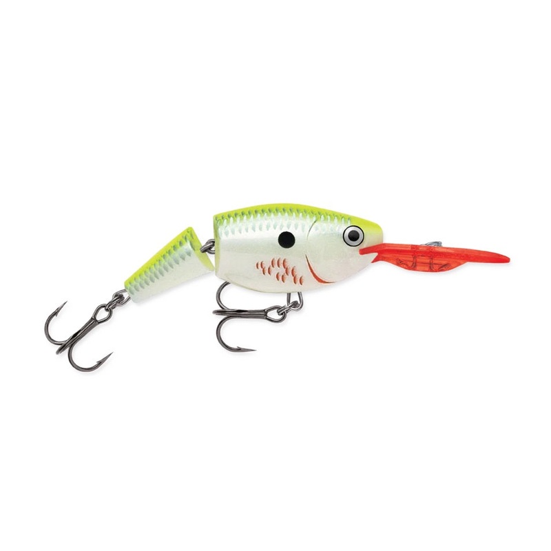Rapala Jointed Shad Rap|2″ (JSR05)|2-3/4″ (JSR07)|Bleeding Blue Shad|Bleeding Chartreuse Shad|Bleeding Copper Flash|Blue Shad|Clown|Firetiger|Parrot|Perch|Purpledescent|Yellow Perch|Fruit Punch|Glow Pink Squirrel|Voodoo Haze|Black Wonderbread|Hot Tiger|F