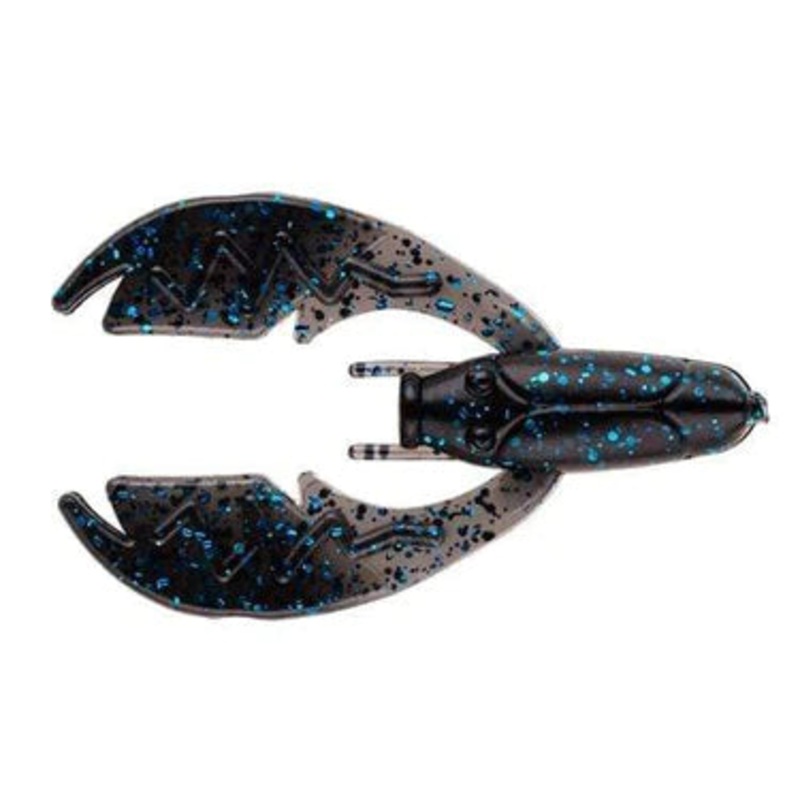 NetBait Paca Chunk|3″|Black Blue Flake|Black|Okeechobee Craw