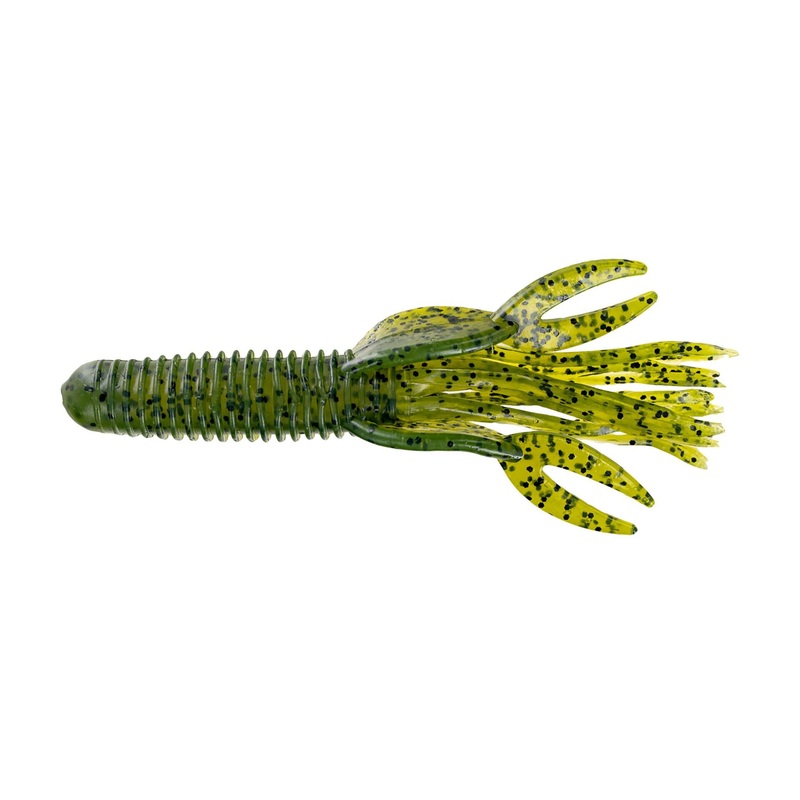 Big Bite Baits Craw Tube|4″|Green Pumpkin|Watermelon Seed