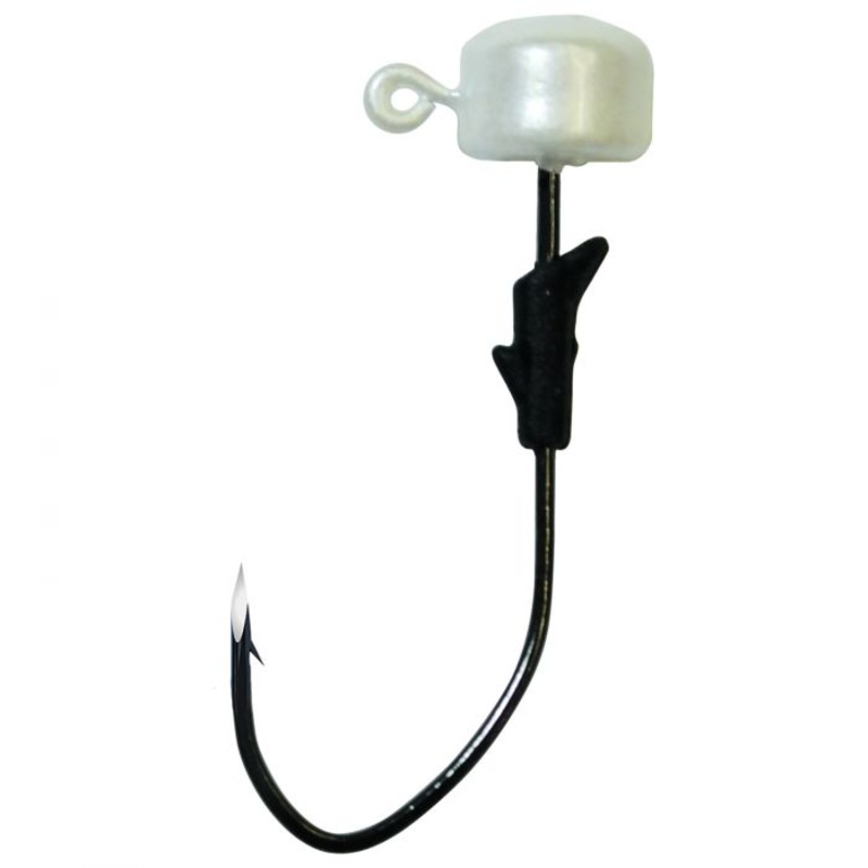 Eagle Claw Finesse Jig Head|1/16 OZ|1/8 OZ|3/16 OZ|Black|Brown/Red Dots|Chartreuse|Green Pumpkin/Red Flakes|Unpainted|White