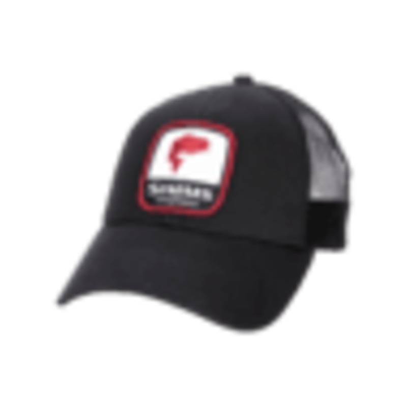 SIM BASS PATCH TRUCKER|BLACK|GHOST CAMO STEEL