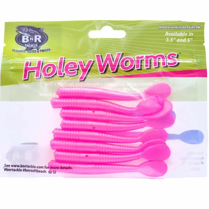 BnR Holey Worms|3.5inch|5inch|Pearl Pink