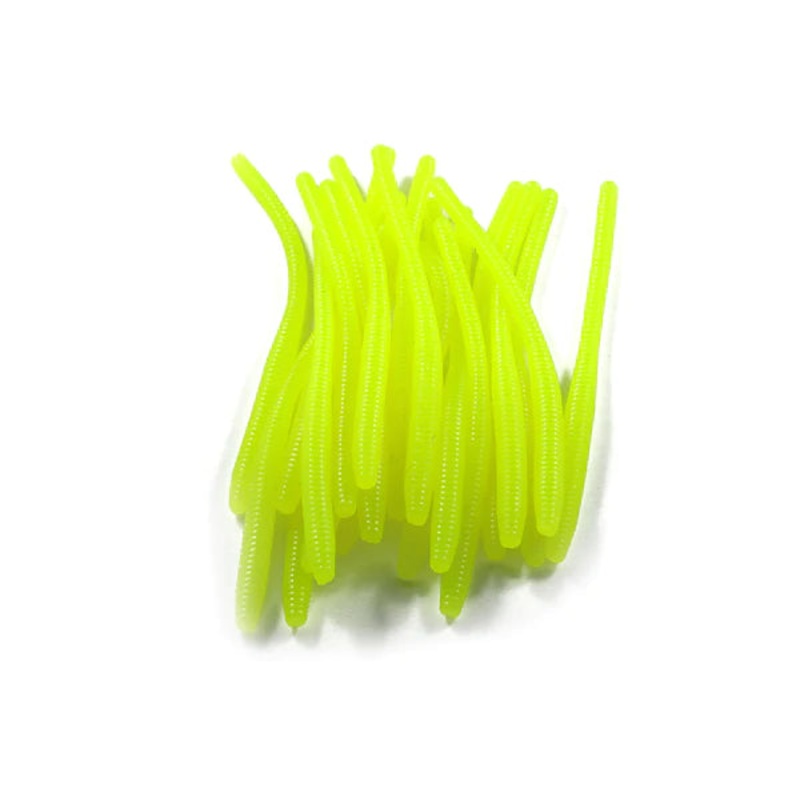 Cleardrift Glow Trout Worms|Glow Chartreuse|Glow Hot Pink|Glow Orange