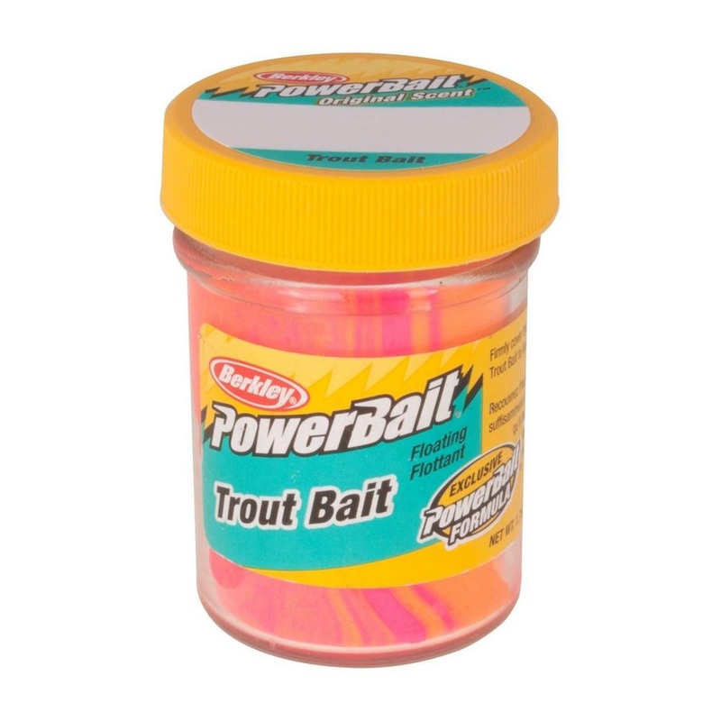 Berkley Powerbait Trout Bait|Chartreuse|Fluorescent Orange|Fluorescent Red|Pink|Pink Lemonade|Rainbow|Rainbow Candy|Sherbet|Spring Green|Yellow|Crazy Carnival
