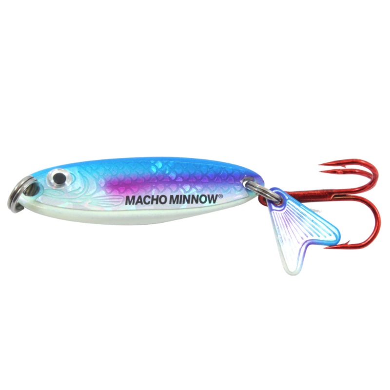 Northland Macho Minnow Spoon|1/4oz|Super Glow Rainbow|Super Glow Chub|Super Glow Perch|Super Glow Redfish