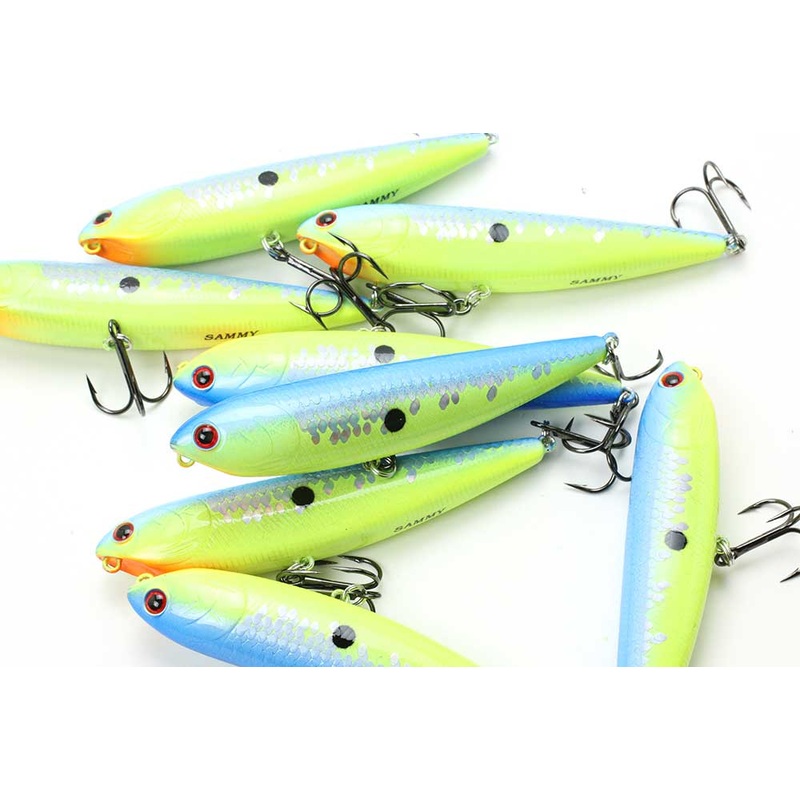 Lucky Craft Sammy 100|BE GILL|CRACK BLUE|MS BLACK|4″ 1/2OZ.|SURFACE