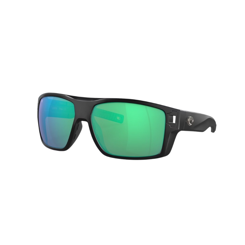 Costa Diego Sunglasses|Matte Black/Green Mirror|Matte Black/Blue Mirror|Matte Black/Copper Silver Mirror|Matte Gray/Blue Mirror|Matte Gray/Green Mirror|Matte Black/Sunrise Silver Mirror