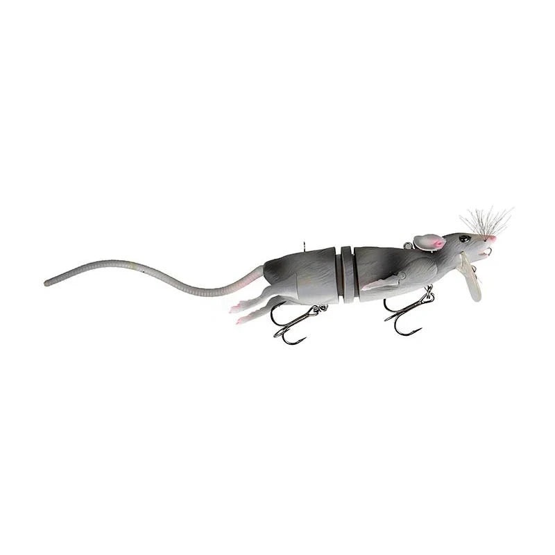 Savage Gear 3D Rad Rat|6-1/2in|7-3/4in|Black|Grey|Brown|White