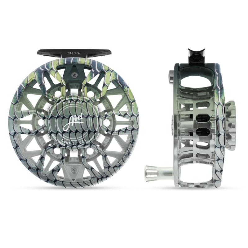 Abel SDS Series Fly Reel|Ported/Bonefish w/Platinum Handle (7/8)|Ported/Black w/Black Handle (9/11)