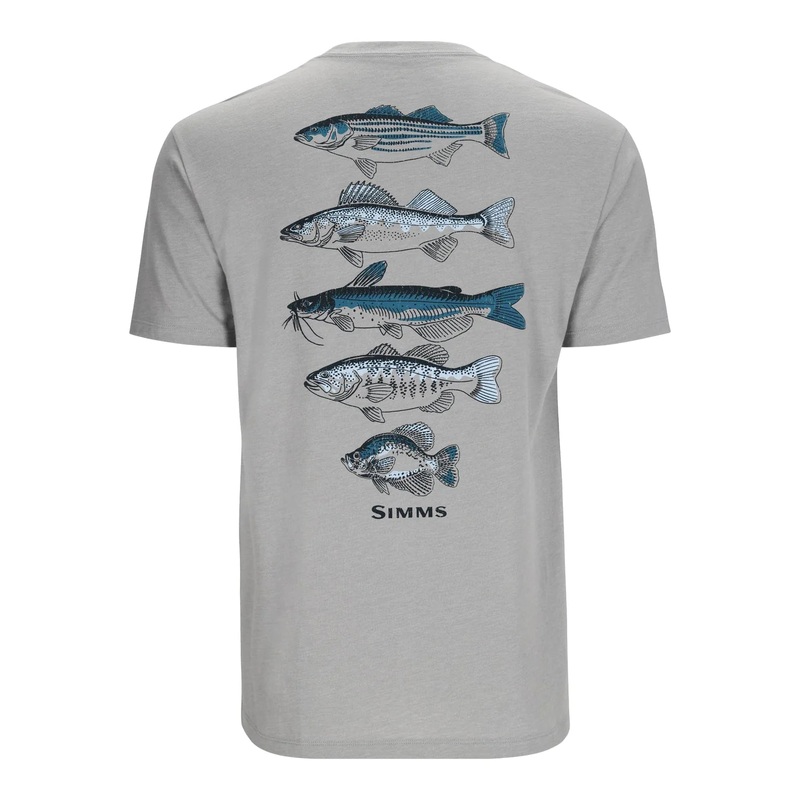 Simms M’s Species T-Shirt|Cinder Heather|Medium|Large|X-Large