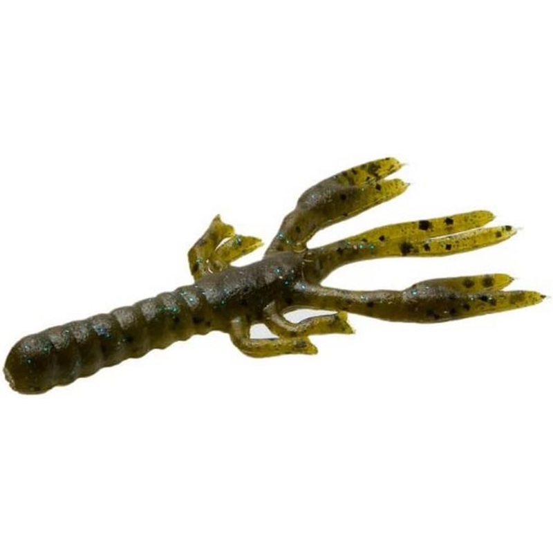 Zoom Lil Critter Craw|Black Red/Red Claw|Green Pumpkin Blue