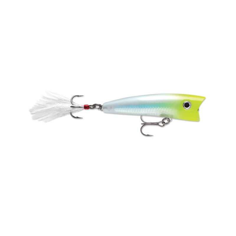 Rapala XRP07 X-Rap Pop 2-3/4|Clown|Chartreuse Ghost|Moss Back Shiner|Silver|Yellow Perch