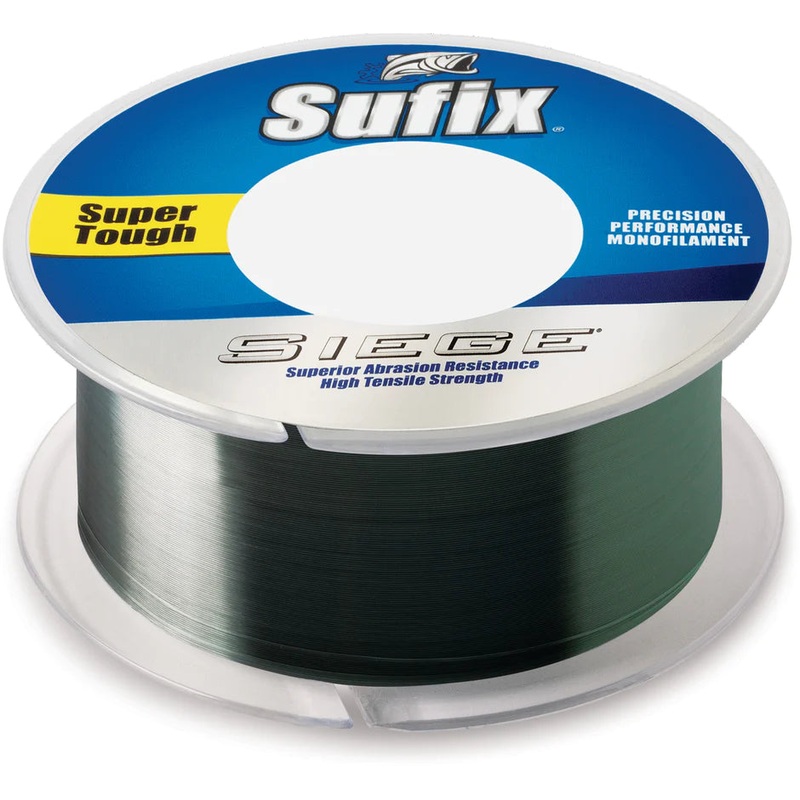 Sufix Siege Monofilament|4LB (330yds)|6LB (330yds)|8LB (330yds)|10LB (330yds)|12LB (330yds)|14LB (330yds)|17LB (330yds)|20LB (330yds)|25LB (250yds)|Smoke Green|Neon Tangerine