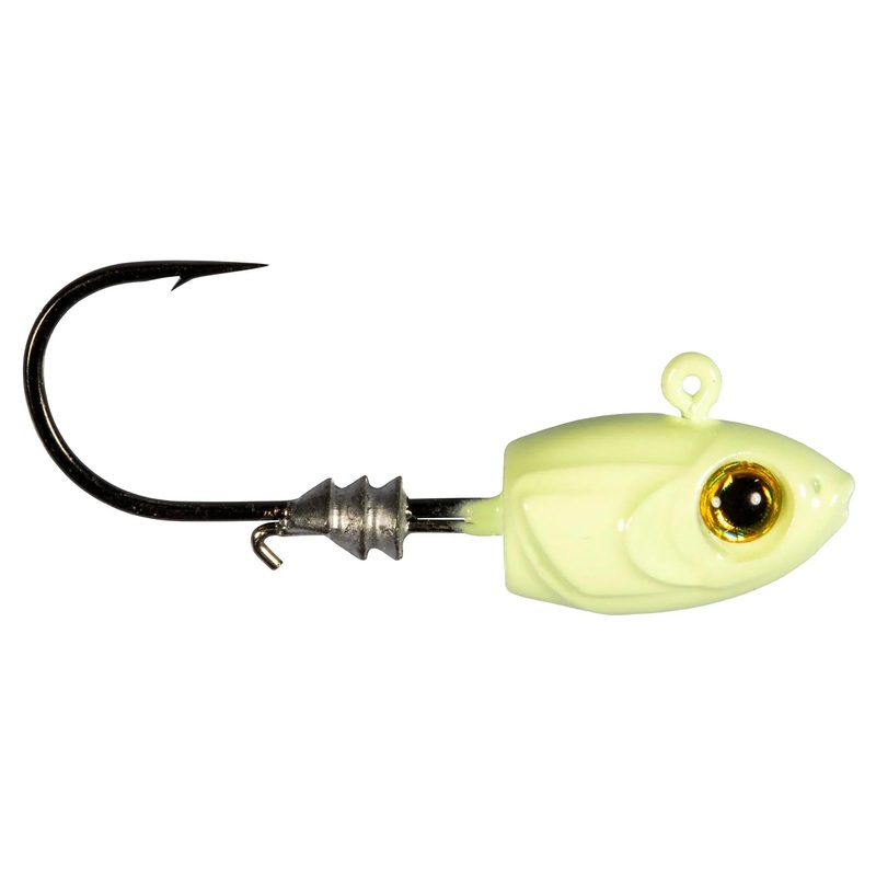 Z-Man Micro Shad HeadZ|1/32oz|1/16oz|Glow|Black|Chartreuse|Pink Glow