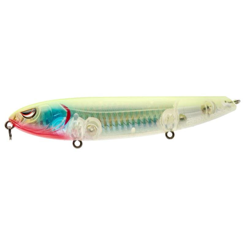 SPRO Walking Haint 125|Bone|Chartreuse Silver|Homemade Shad|Hot Head