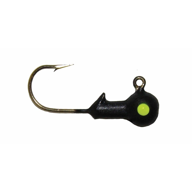 Big Bite Jig Heads|Black/Chartreuse|Chartreuse/Red|White/Black|1/4 OZ|3/8 OZ
