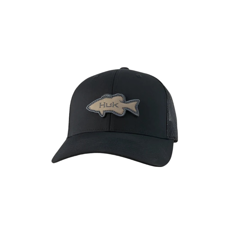 Huk Bass Patch Trucker Hat|1-Black|316-Moss